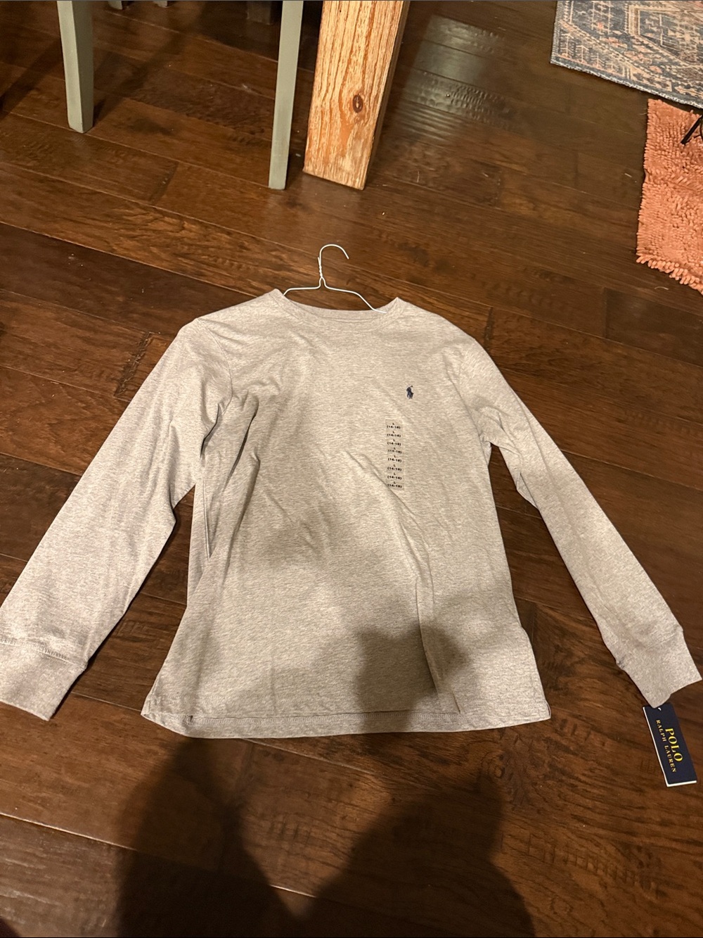Polo by Ralph Lauren Kids Long-Sleeve Crew Tee - Heather Gray